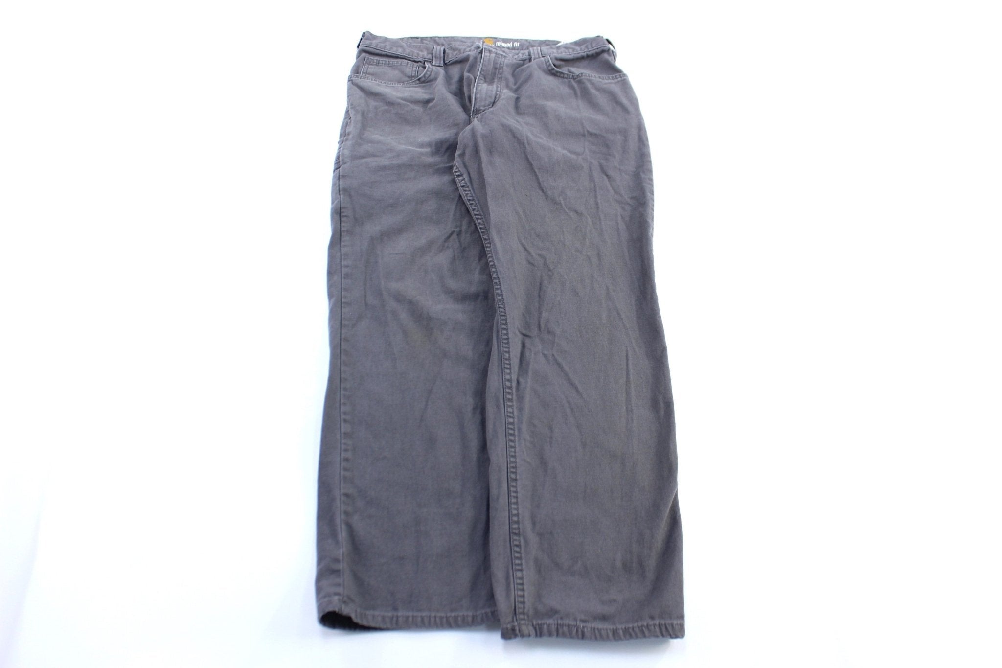 Carhartt Logo Patch Grey Relaxed Fit Pants - Pants/Shorts - Thrifted Threads