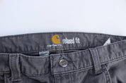 Carhartt Logo Patch Grey Relaxed Fit Pants - Pants/Shorts - Thrifted Threads
