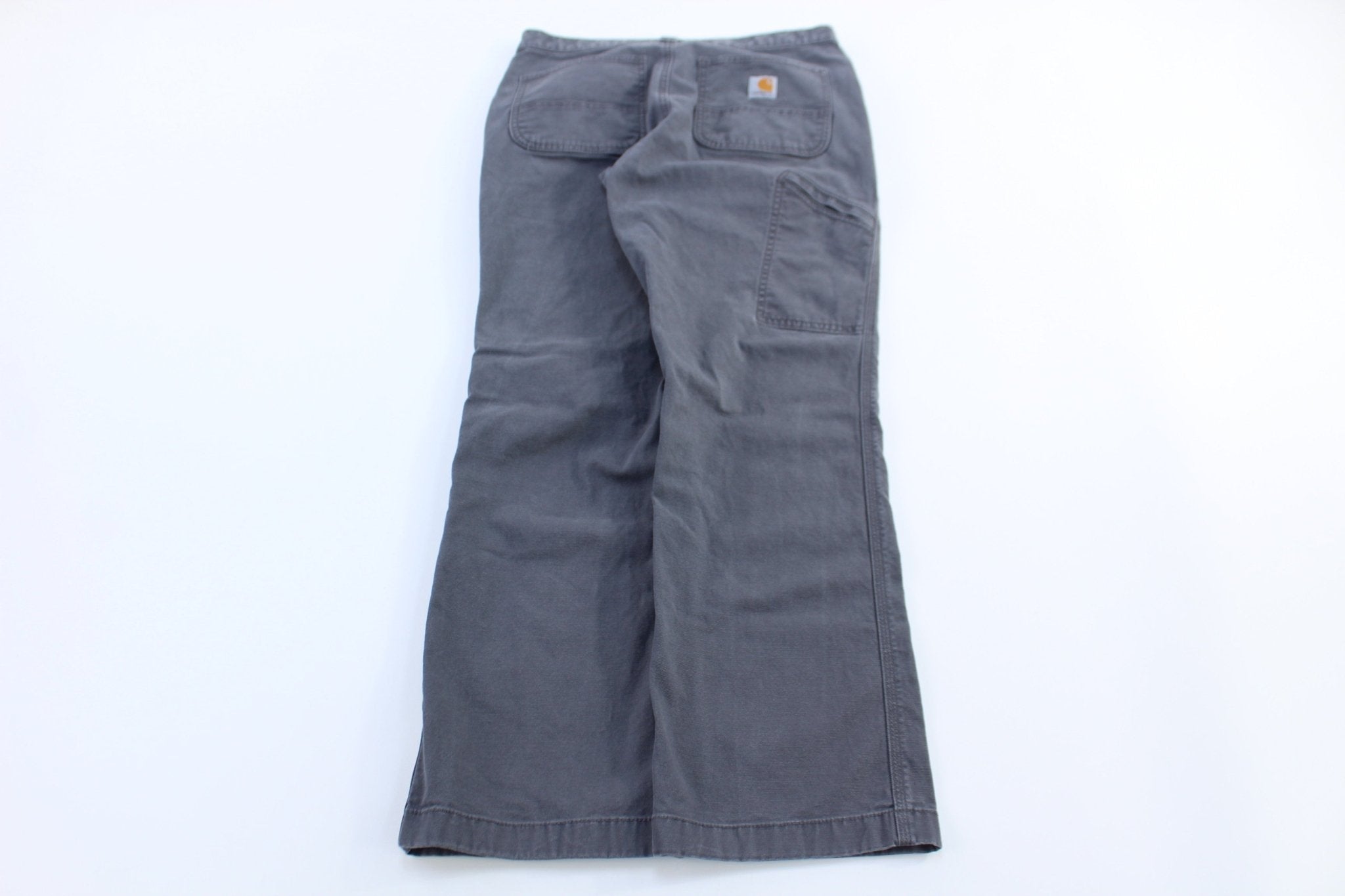 Carhartt Logo Patch Grey Relaxed Fit Pants - Pants/Shorts - Thrifted Threads