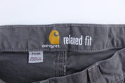 Carhartt Logo Patch Grey Relaxed Fit Pants - Pants/Shorts - Thrifted Threads