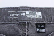 Carhartt Logo Patch Grey Relaxed Fit Pants - Pants/Shorts - Thrifted Threads