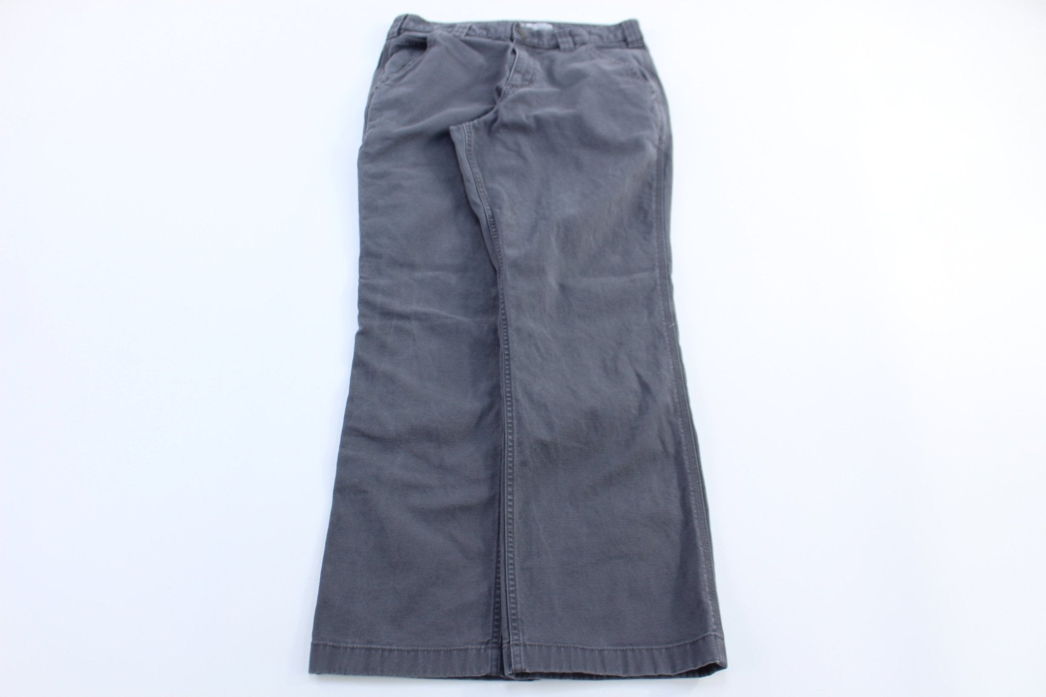 Carhartt Logo Patch Grey Relaxed Fit Pants - Pants/Shorts - Thrifted Threads