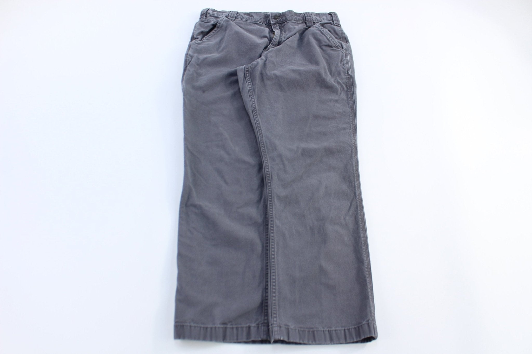 Carhartt Logo Patch Grey Relaxed Fit Pants - Pants/Shorts - Thrifted Threads