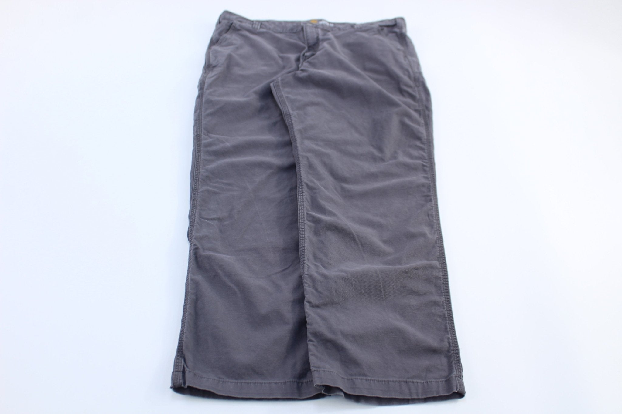 Carhartt Logo Patch Grey Relaxed Fit Pants - Pants/Shorts - Thrifted Threads
