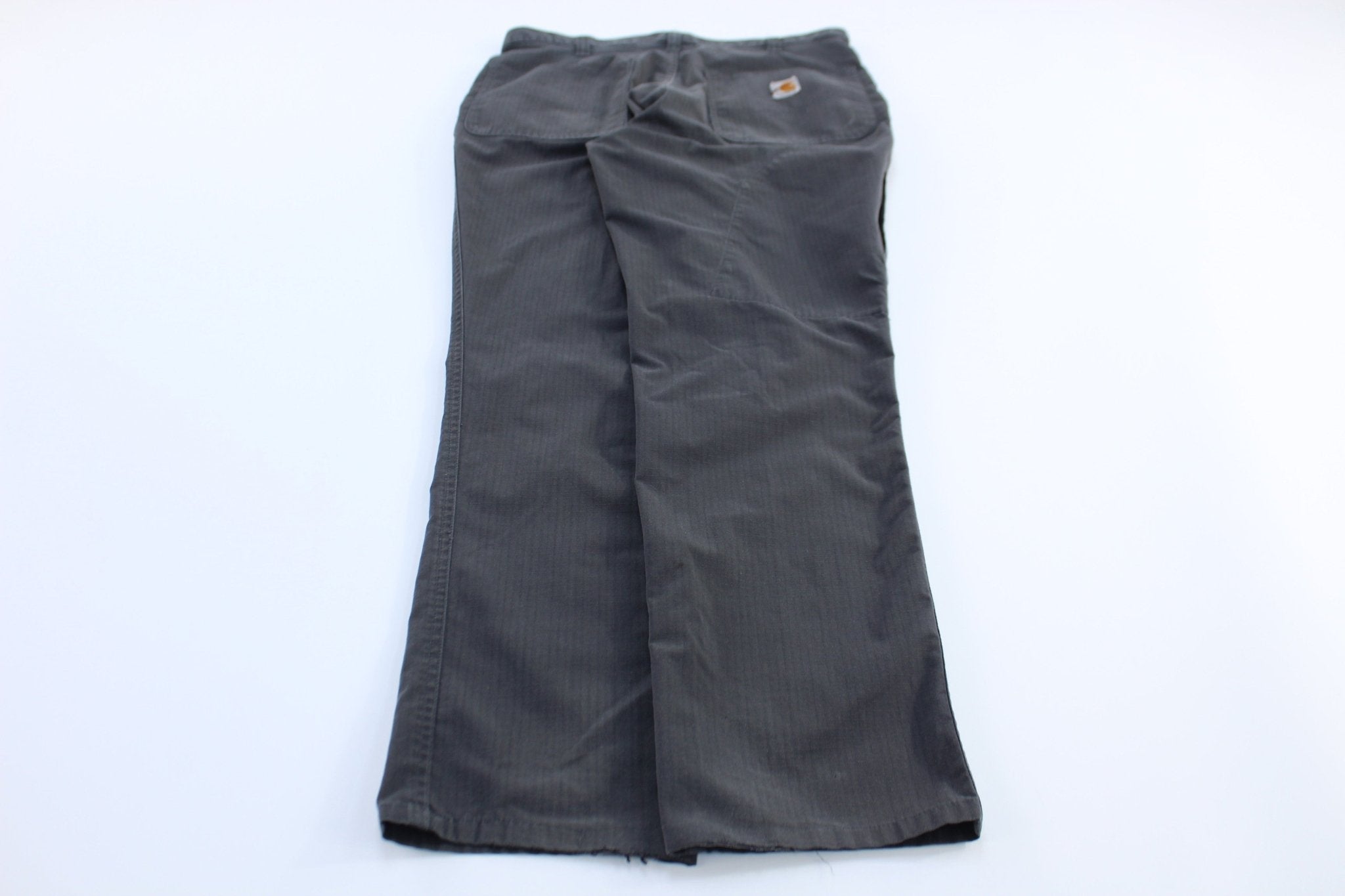 Carhartt Logo Patch Grey Ripstop Pants - Pants/Shorts - Thrifted Threads