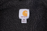 Carhartt Logo Patch Grey Sherpa Lined Full Zip Vest - Vest - Thrifted Threads