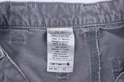 Carhartt Logo Patch Grey Shorts - Pants/Shorts - Thrifted Threads