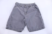 Carhartt Logo Patch Grey Shorts - Pants/Shorts - Thrifted Threads