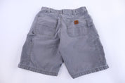 Carhartt Logo Patch Grey Shorts - Pants/Shorts - Thrifted Threads