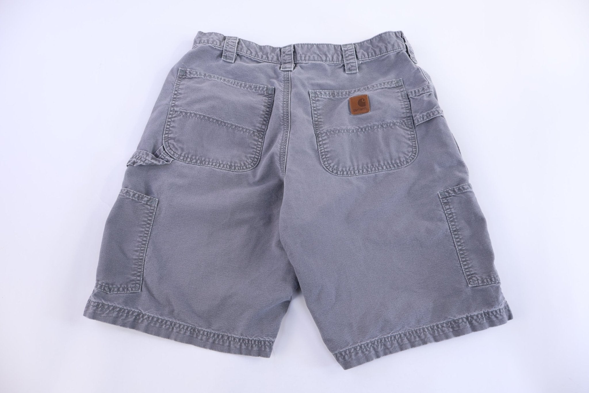Carhartt Logo Patch Grey Shorts - Pants/Shorts - Thrifted Threads