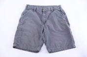 Carhartt Logo Patch Grey Shorts - Pants/Shorts - Thrifted Threads