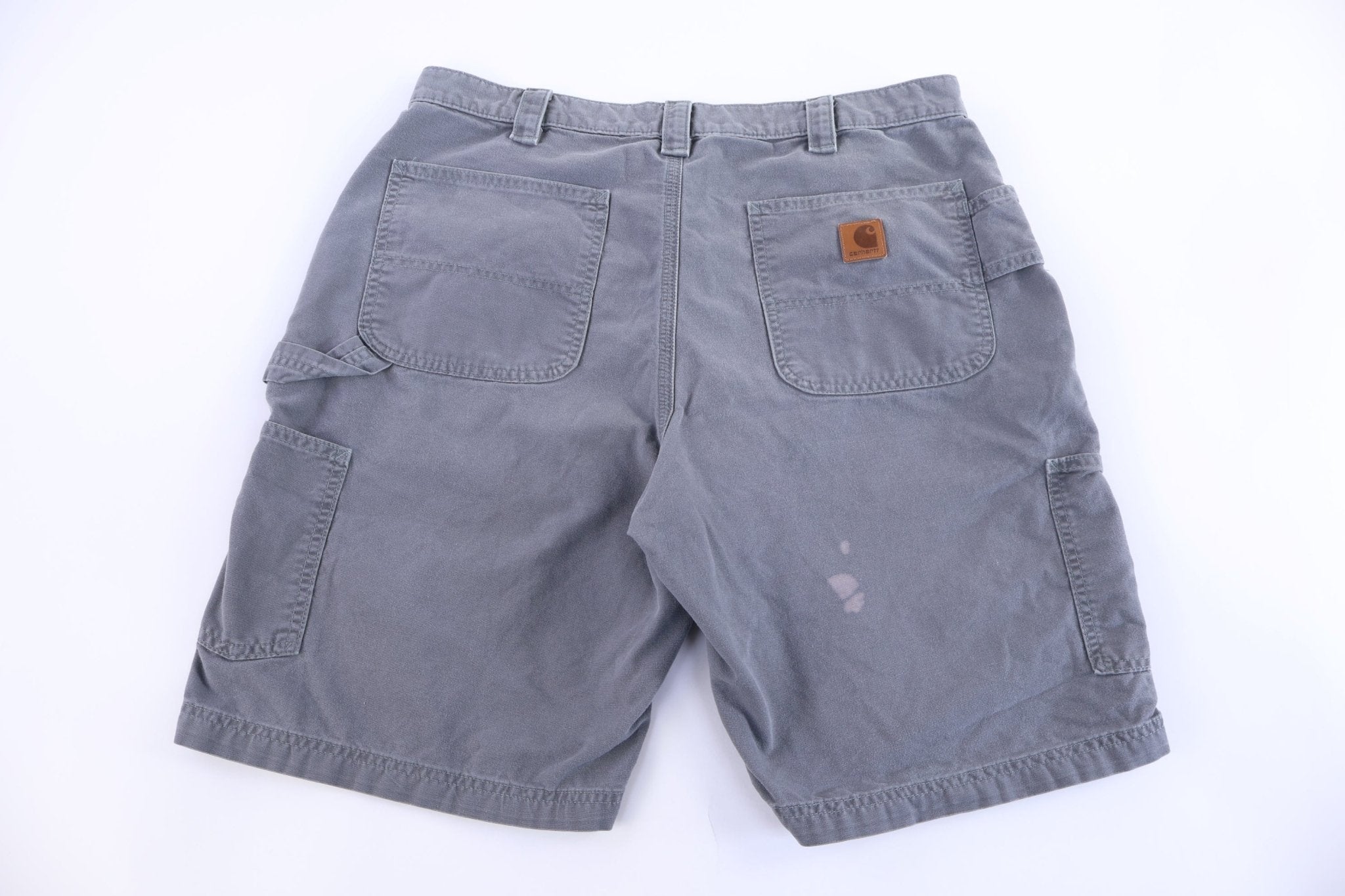 Carhartt Logo Patch Grey Shorts - Pants/Shorts - Thrifted Threads