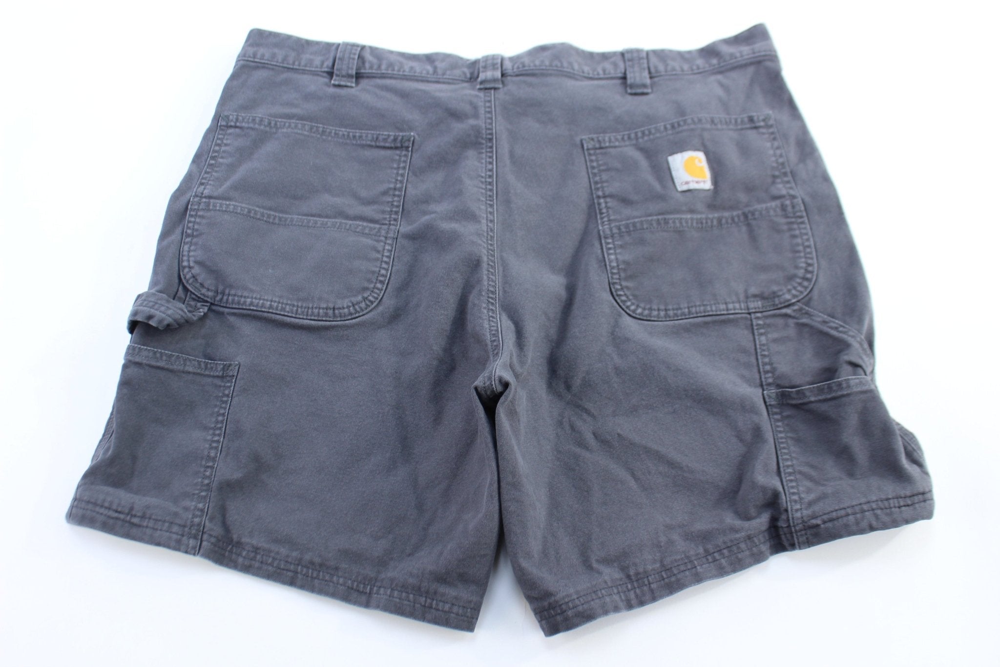 Carhartt Logo Patch Grey Shorts - Pants/Shorts - Thrifted Threads