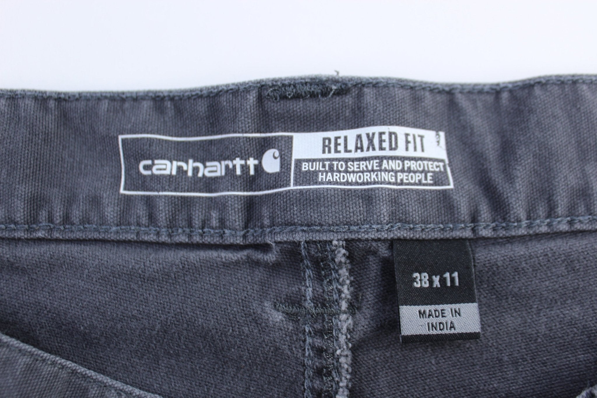 Carhartt Logo Patch Grey Shorts - Pants/Shorts - Thrifted Threads