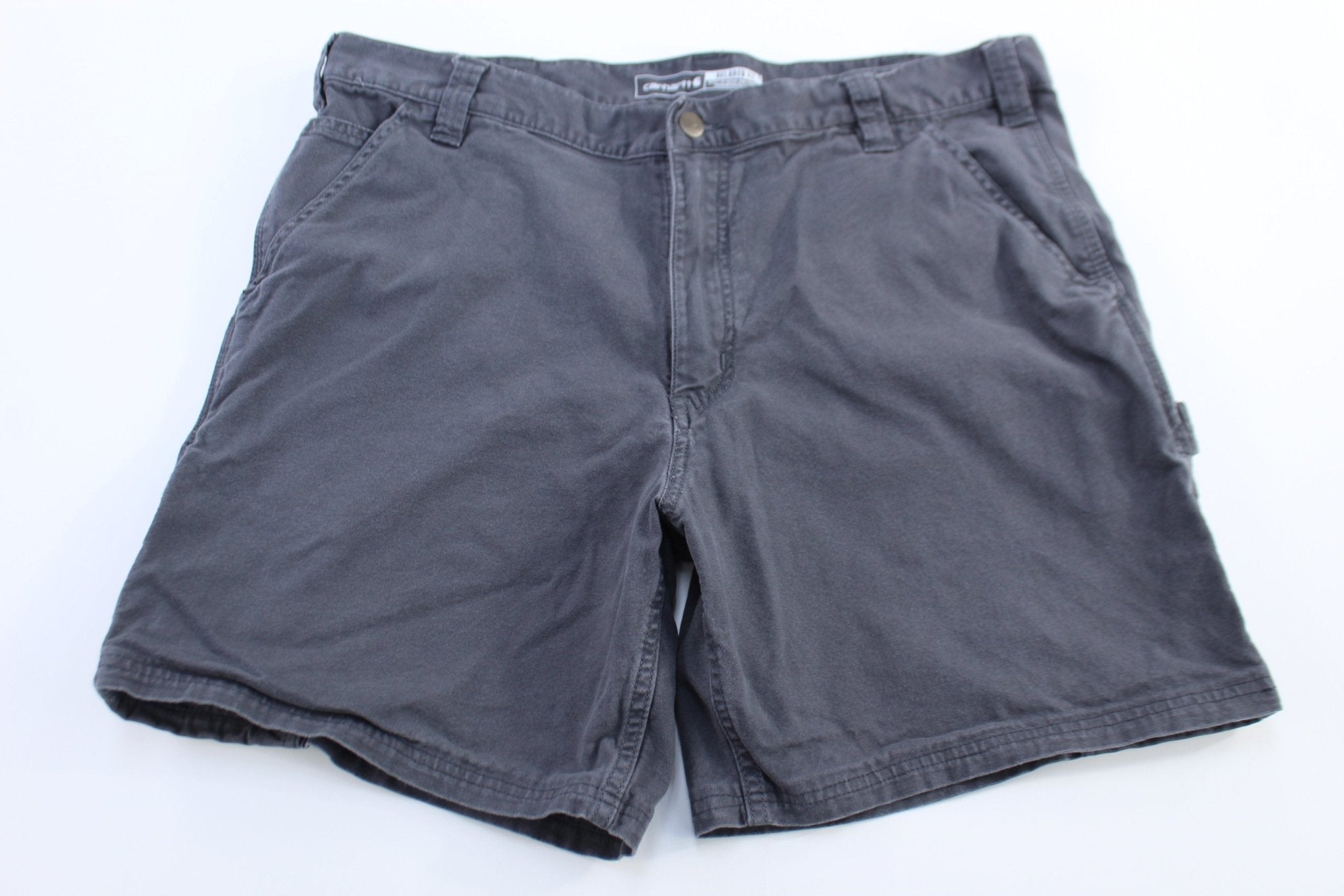Carhartt Logo Patch Grey Shorts - Pants/Shorts - Thrifted Threads