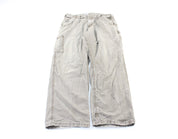 Carhartt Logo Patch Grey Workwear Pants - ThriftedThreads.com