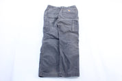 Carhartt Logo Patch Grey Workwear Pants - ThriftedThreads.com