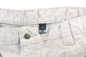 Carhartt Logo Patch Ivory White Carpenter Shorts - ThriftedThreads.com