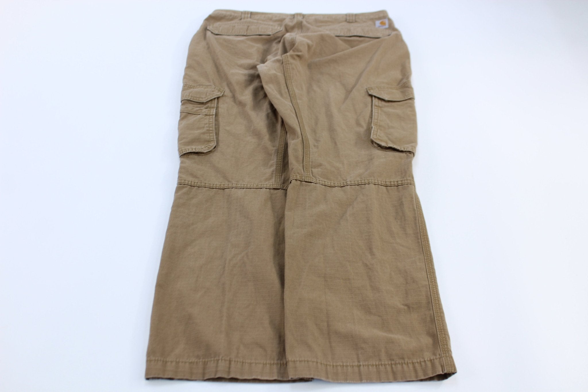 Carhartt Logo Patch Khaki Cargo Pants - ThriftedThreads.com