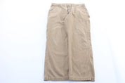Carhartt Logo Patch Khaki Carpenter Pants - ThriftedThreads.com