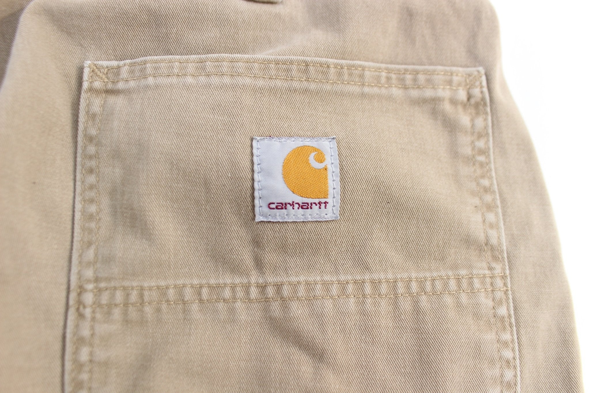 Carhartt Logo Patch Khaki Carpenter Pants - Pants/Shorts - Thrifted Threads