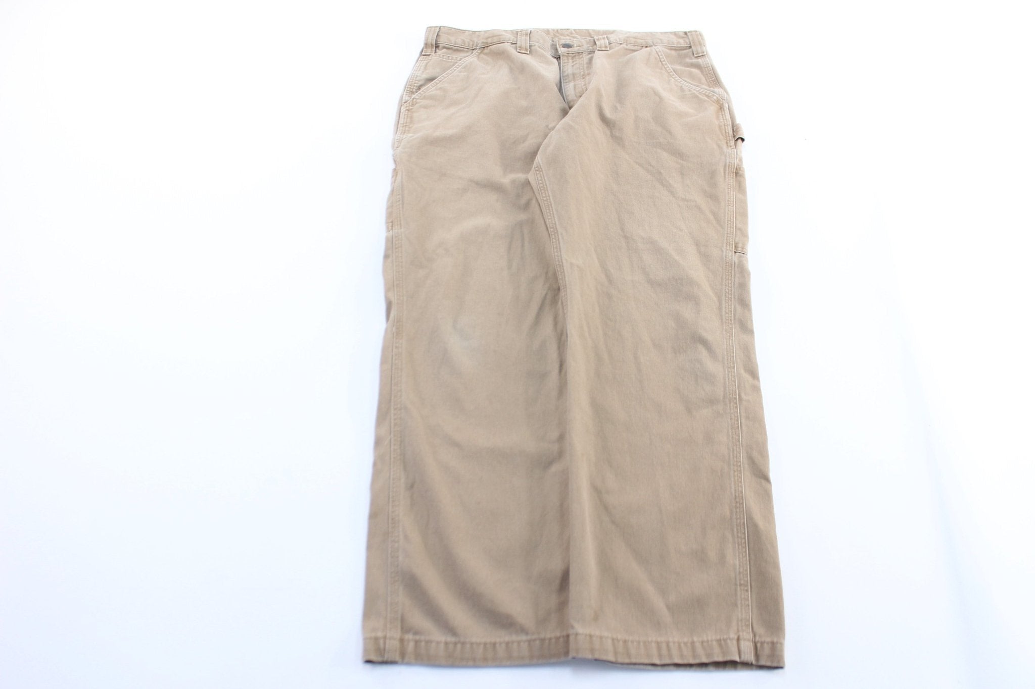 Carhartt Logo Patch Khaki Carpenter Pants - Pants/Shorts - Thrifted Threads