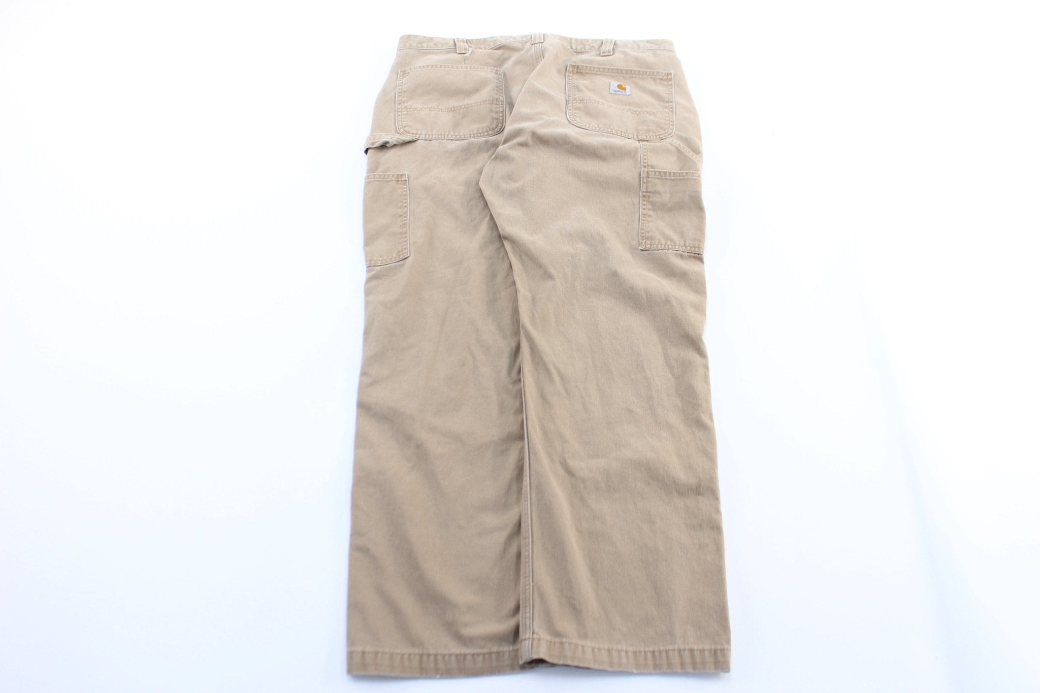 Carhartt Logo Patch Khaki Carpenter Pants - Pants/Shorts - Thrifted Threads