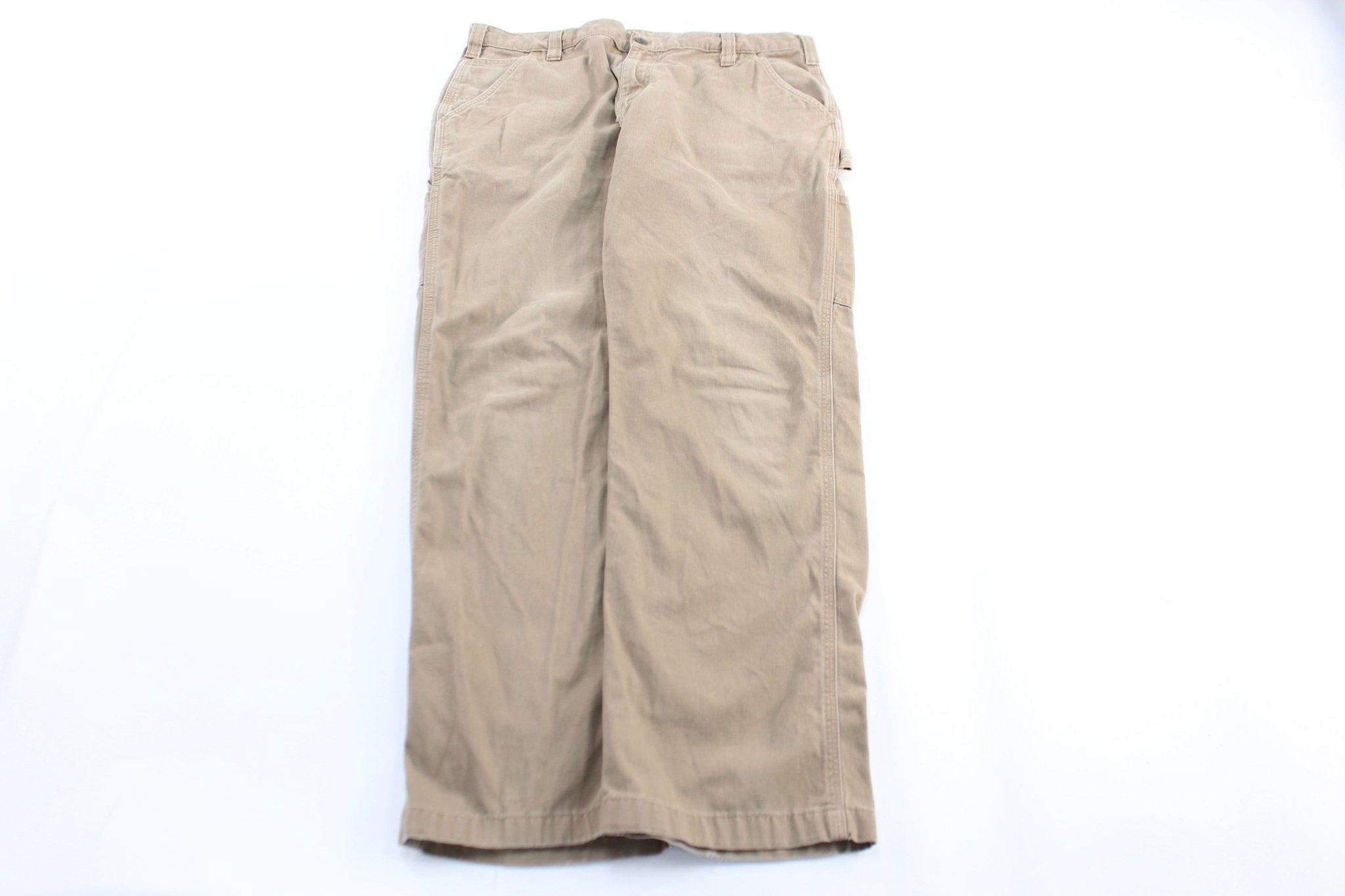 Carhartt Logo Patch Khaki Carpenter Pants - Pants/Shorts - Thrifted Threads