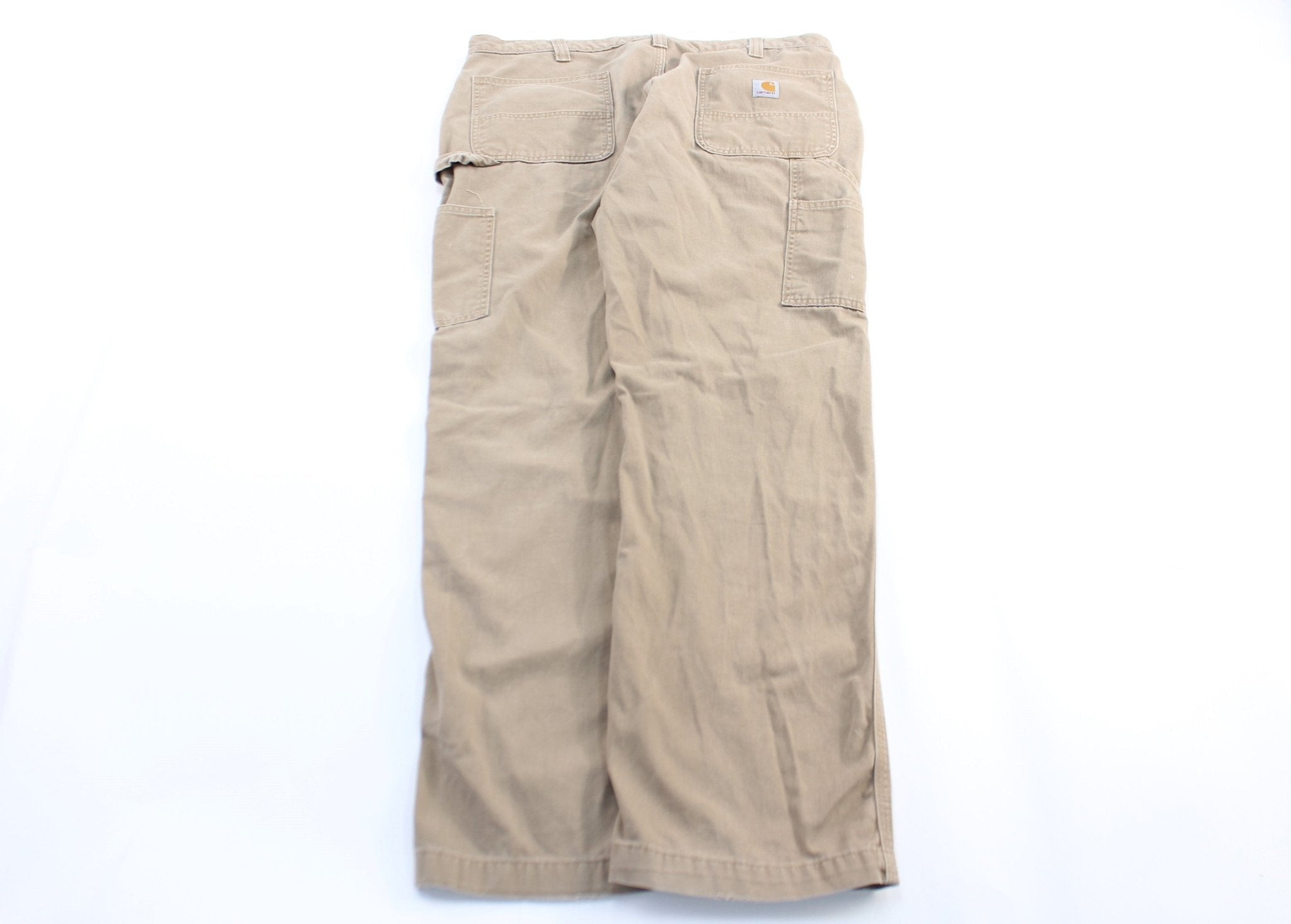 Carhartt Logo Patch Khaki Carpenter Pants - Pants/Shorts - Thrifted Threads