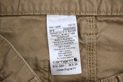 Carhartt Logo Patch Khaki Loose Original Fit Pants - ThriftedThreads.com