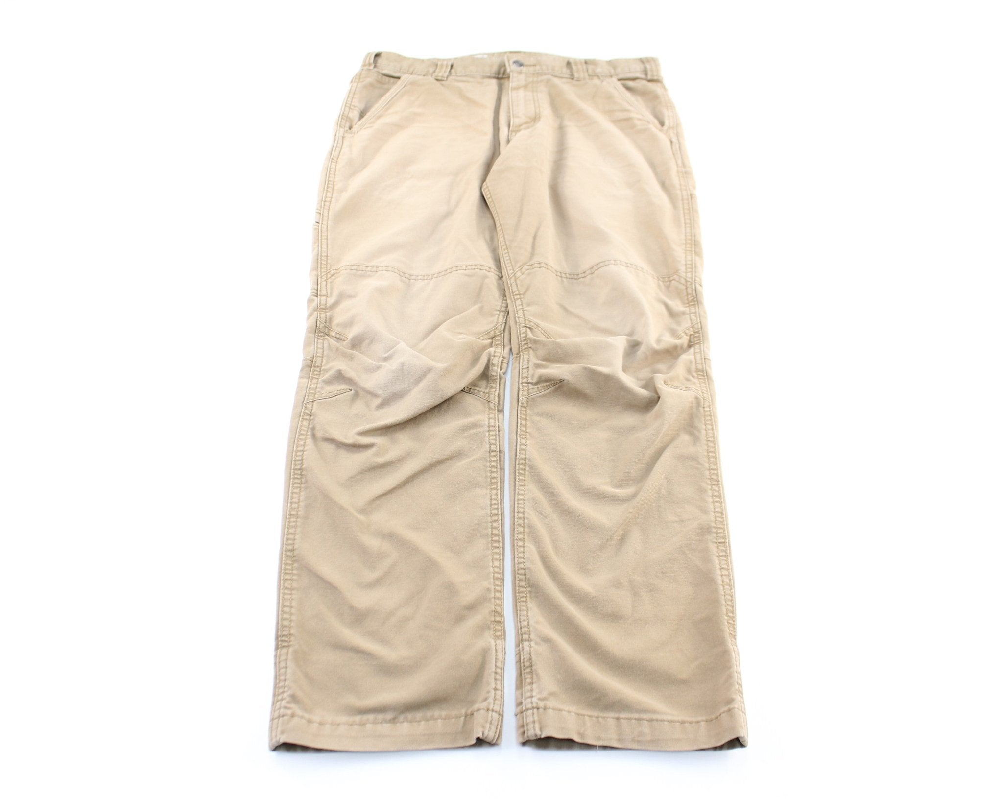 Carhartt Logo Patch Khaki Pants - ThriftedThreads.com