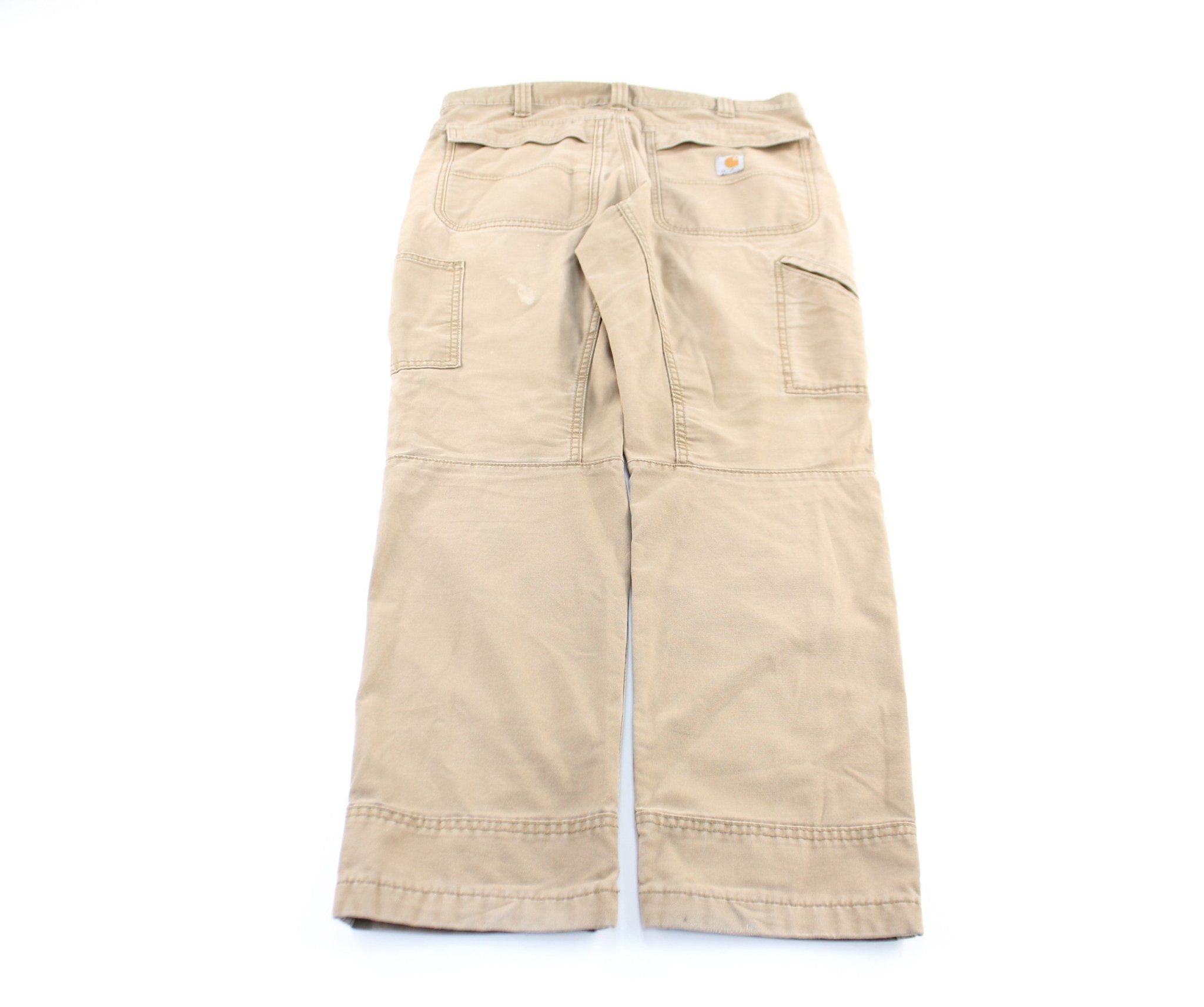 Carhartt Logo Patch Khaki Pants - ThriftedThreads.com