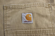 Carhartt Logo Patch Khaki Relaxed Fit Pants - ThriftedThreads.com