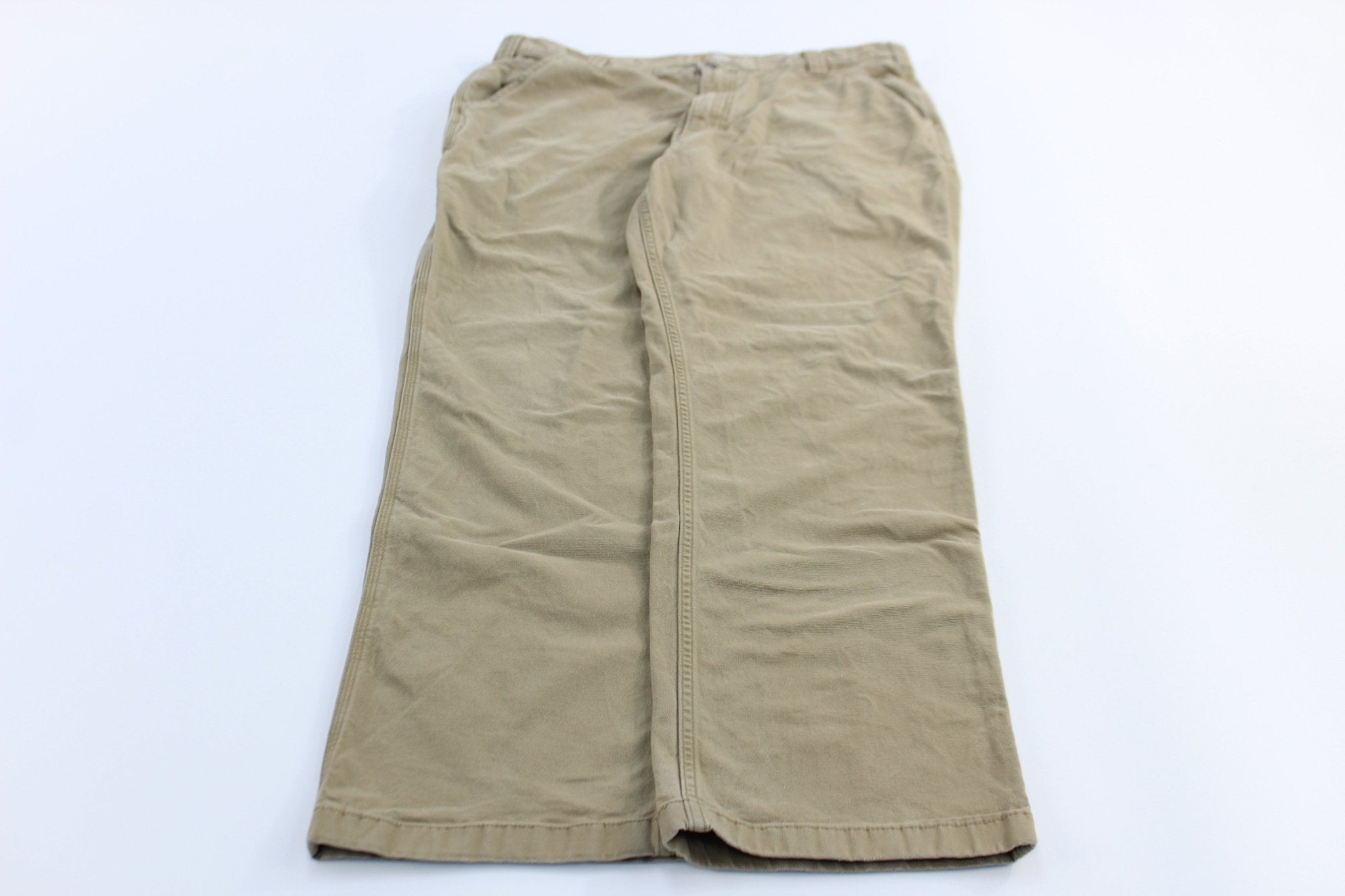 Carhartt Logo Patch Khaki Relaxed Fit Pants - Pants/Shorts - Thrifted Threads