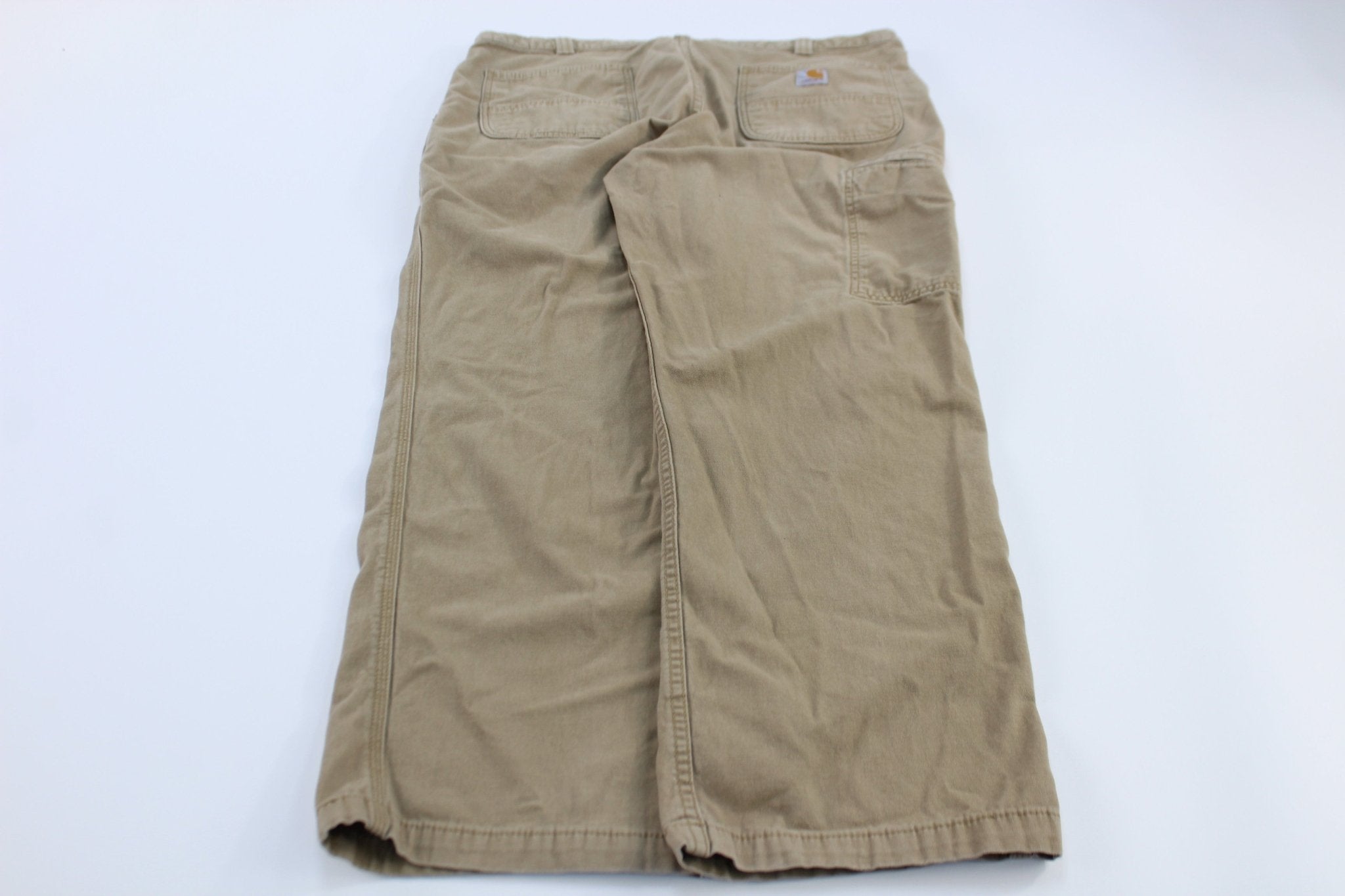 Carhartt Logo Patch Khaki Relaxed Fit Pants - Pants/Shorts - Thrifted Threads
