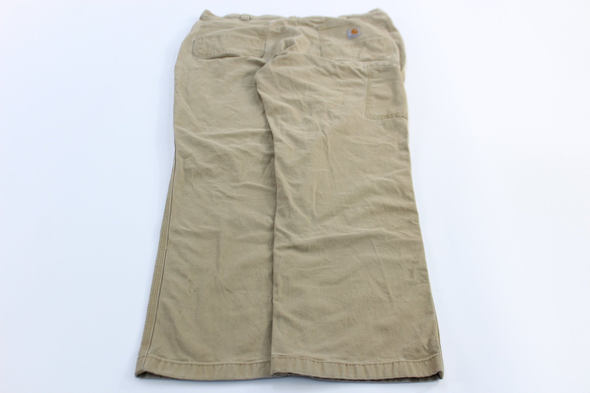 Carhartt Logo Patch Khaki Relaxed Fit Pants - Pants/Shorts - Thrifted Threads