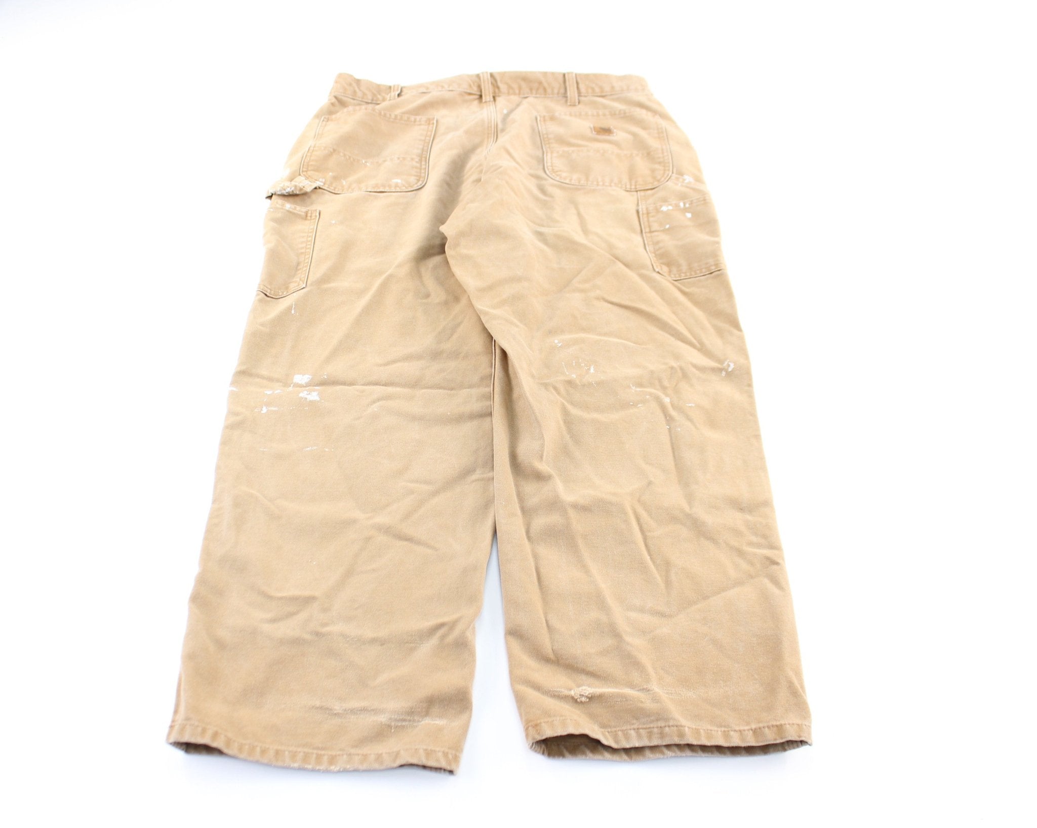 Carhartt Logo Patch Khaki Workwear Pants - ThriftedThreads.com