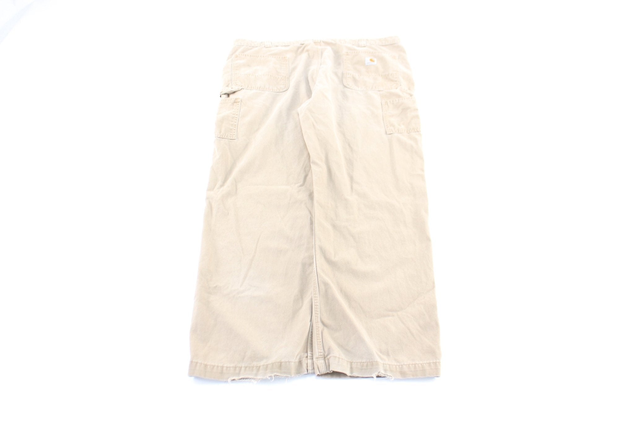 Carhartt Logo Patch Ligh Tan Carpenter Pants - Pants/Shorts - Thrifted Threads