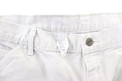 Carhartt Logo Patch Light Beige Carpenter Pants - ThriftedThreads.com