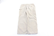 Carhartt Logo Patch Light Beige Carpenter Pants - ThriftedThreads.com
