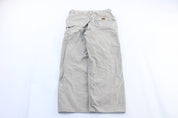 Carhartt Logo Patch Light Beige Carpenter Pants - ThriftedThreads.com