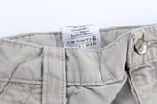 Carhartt Logo Patch Light Beige Carpenter Pants - ThriftedThreads.com