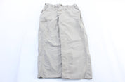 Carhartt Logo Patch Light Beige Carpenter Pants - ThriftedThreads.com