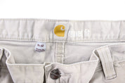 Carhartt Logo Patch Light Beige Carpenter Pants - Pants/Shorts - Thrifted Threads