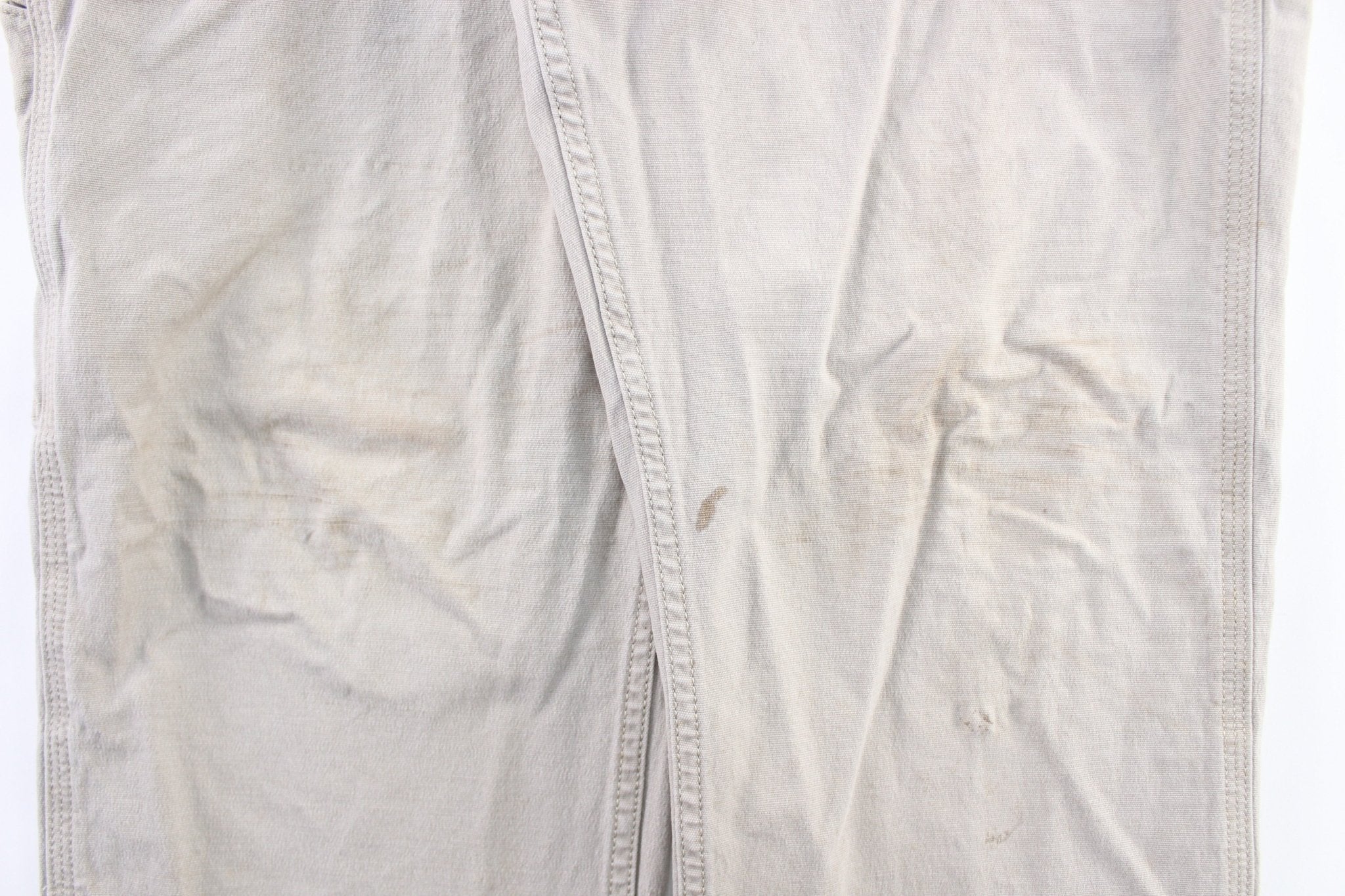Carhartt Logo Patch Light Beige Carpenter Pants - Pants/Shorts - Thrifted Threads