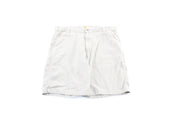Carhartt Logo Patch Light Beige Carpenter Shorts - ThriftedThreads.com