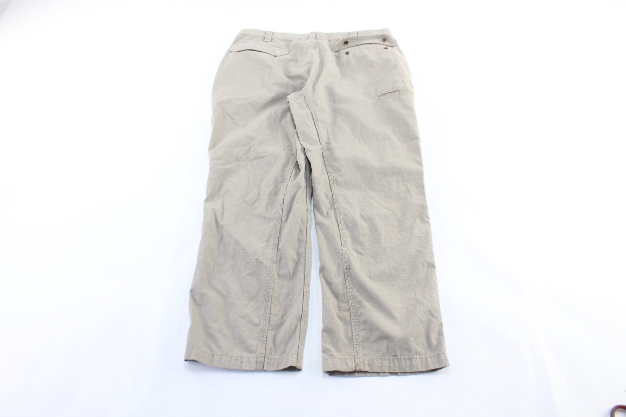 Carhartt Logo Patch Light Beige Pants - ThriftedThreads.com