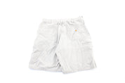 Carhartt Logo Patch Light Beige Shorts - ThriftedThreads.com