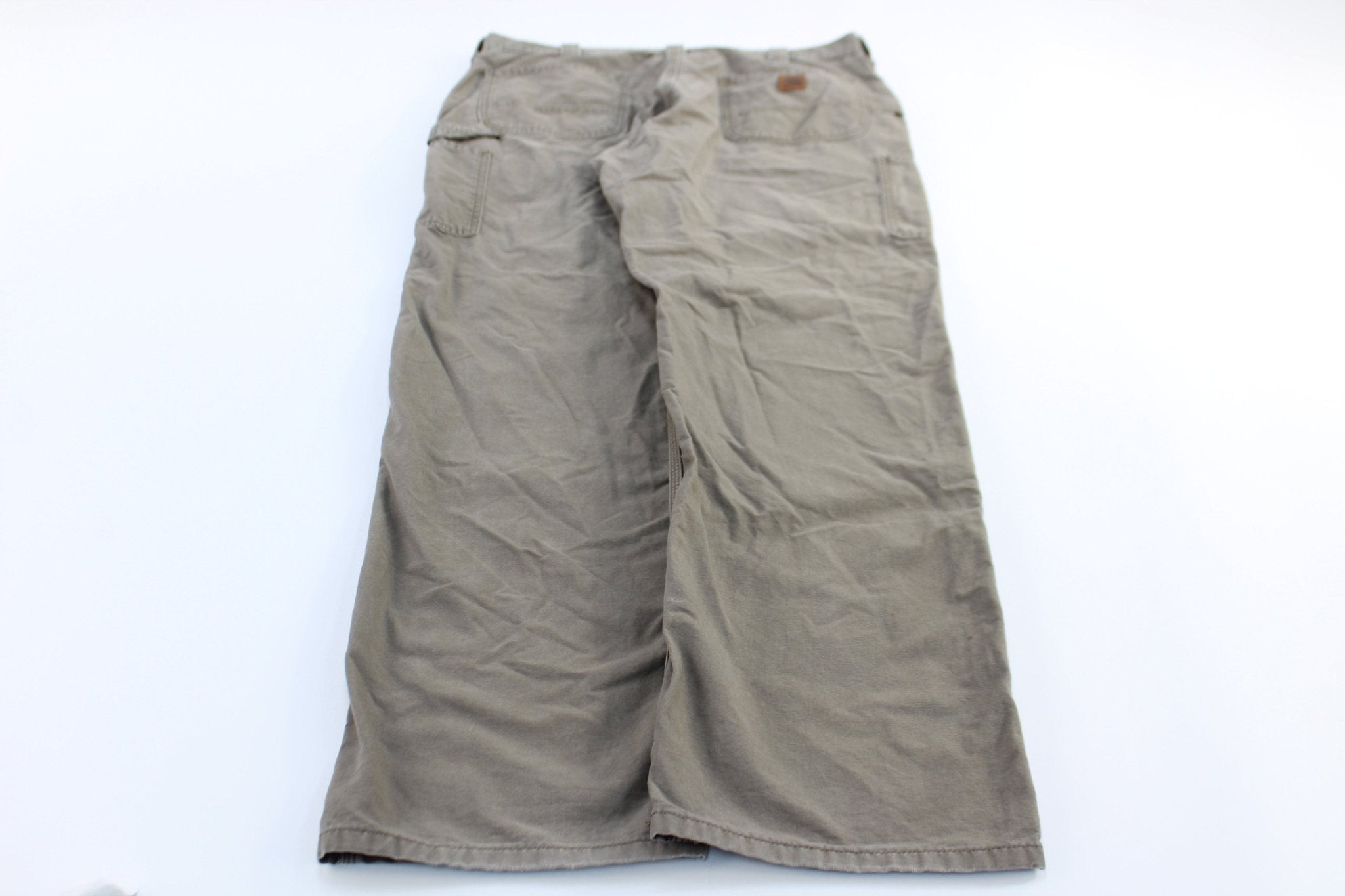 Carhartt Logo Patch Light Brown Original Dunagree Fit Pants - Pants/Shorts - Thrifted Threads