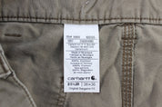 Carhartt Logo Patch Light Brown Original Dunagree Fit Pants - Pants/Shorts - Thrifted Threads